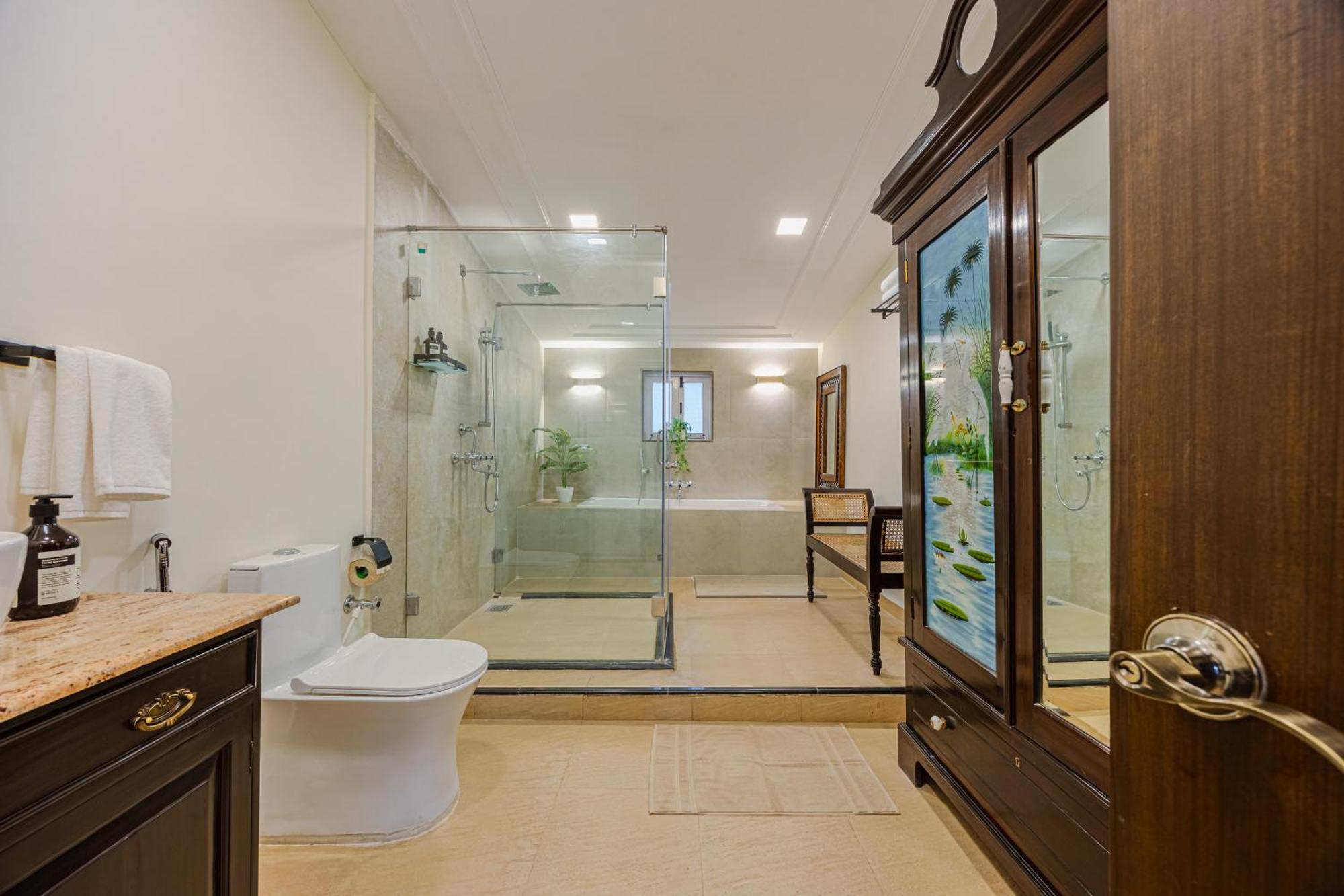 Elivaas 4 Bhk Villa Near Beach With Private Pool & Bar - Casa Boa Vida Candolim Esterno foto